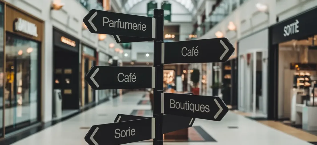 Signalétique centre commerciale Marrakech